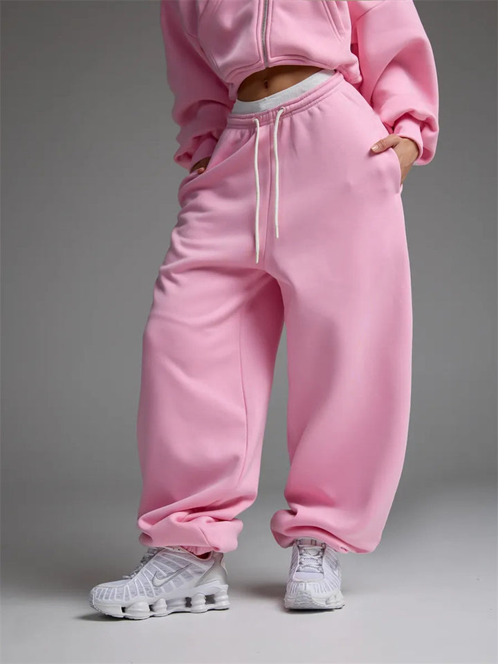 Damen entspannte und weite Jogginghose Drune