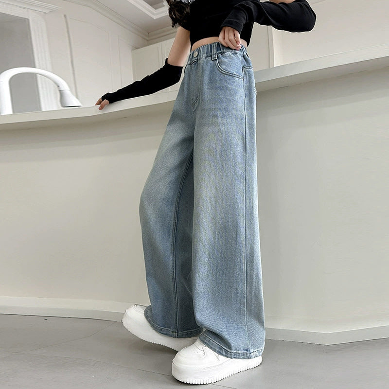 Damen Weite Jeanshose Drune