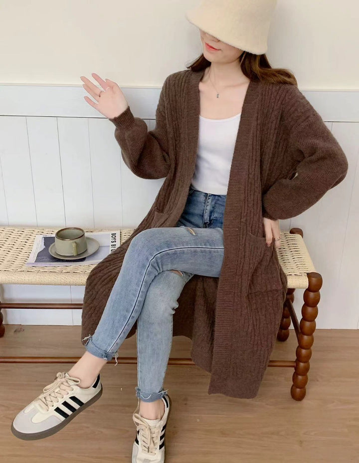 Damen Oversized Strickjacke Drune