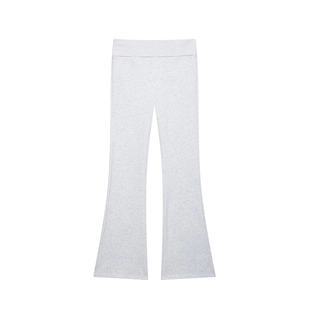 Damen Hochtaillierte Stretch-Flared-Hose mit weitem Schlag und elastischem Bund Drune