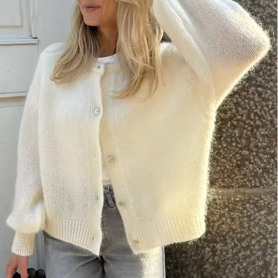 Drune | Weicher Mohair-Cardigan