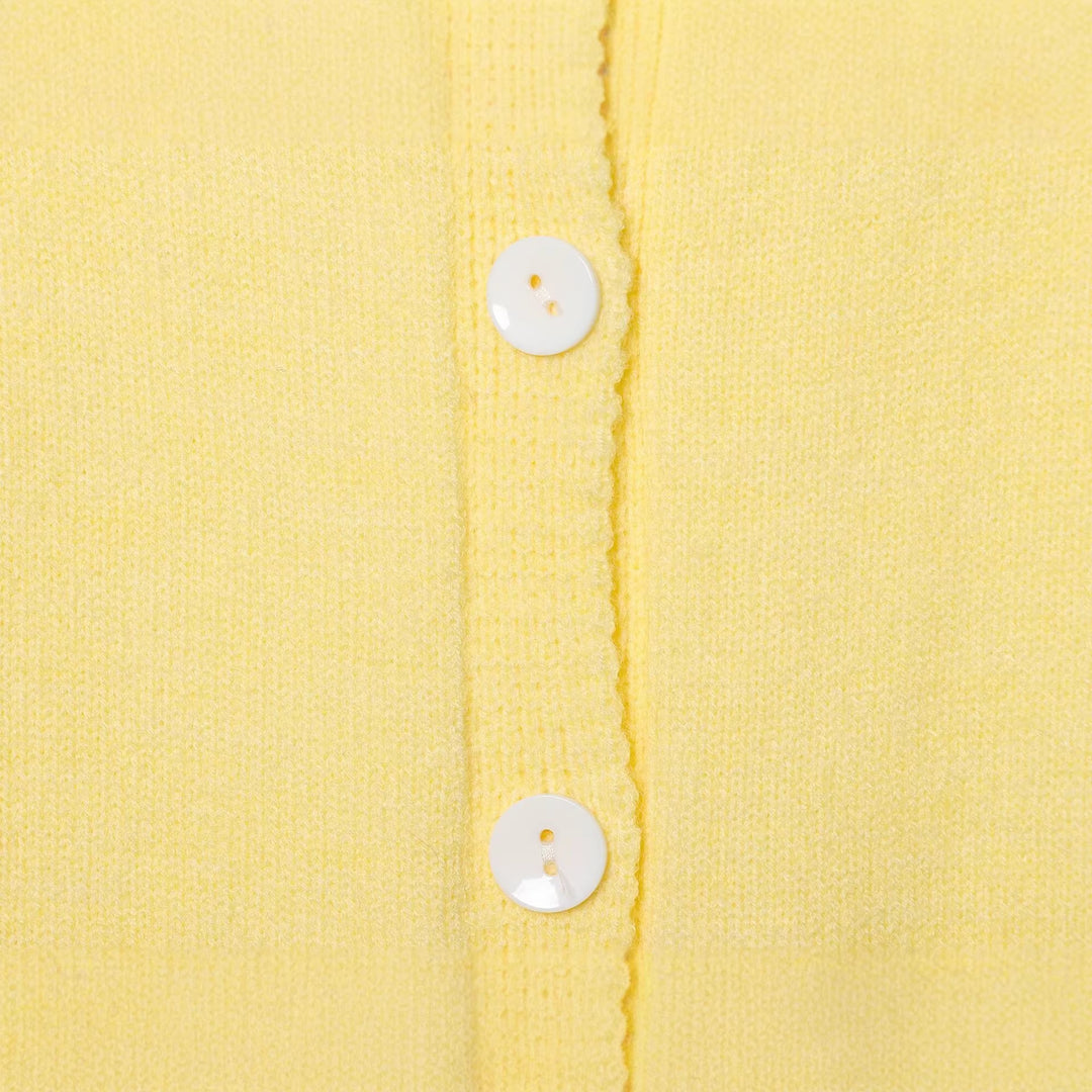 Damen Feinstrick-Cardigan mit integrierter Kontrast-Kapuze und durchgehender Knopfleiste Drune