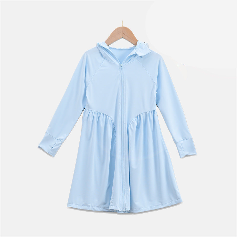 Damen atmungsaktive UV-Schutzjacke mit hohem Kragen Drune