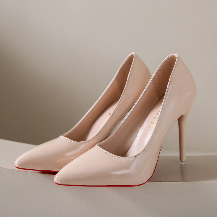 Damen elegante Stiletto-Pumps mit modischer Spitzenform Drune