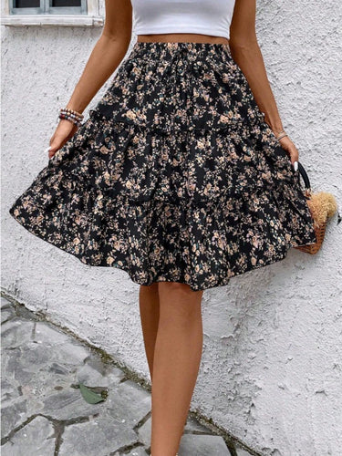 Drune | Elegante Elastische Blumen Kleid