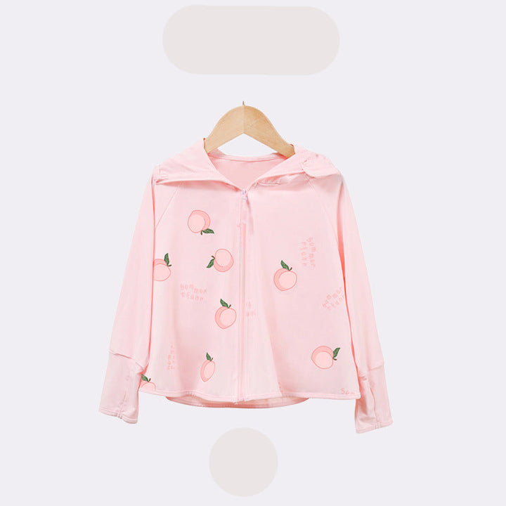 Kinder UV-Schutzjacke mit Kapuze und leichten atmungsaktiven Eigenschaften Drune