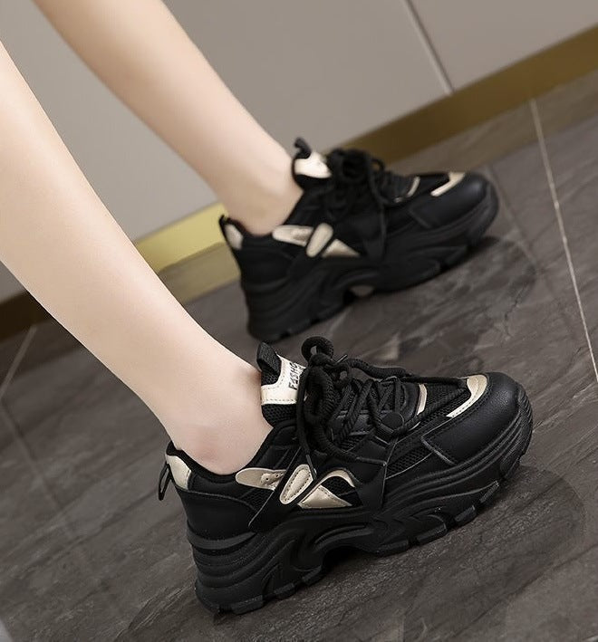 Damen Chunky Sneakers mit atmungsaktiven Mesh-Einsätzen und komfortabler Dämpfung Drune