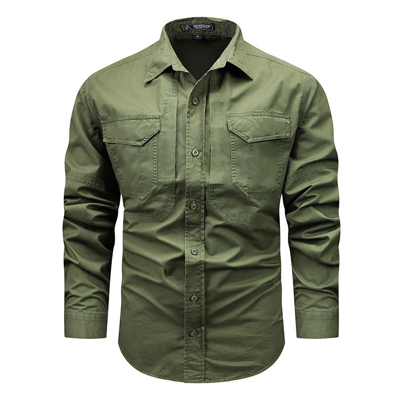 Herren Multifunktionales Outdoor-Hemd mit praktischen Taschen