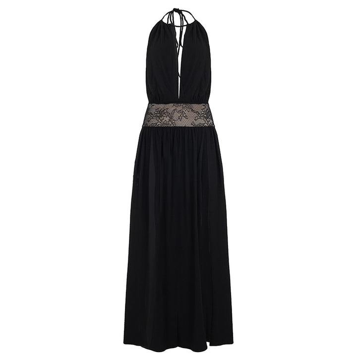 Damen Sommerliches Maxikleid mit Spitzenakzenten Drune