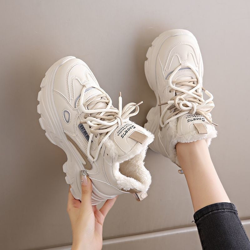 Damen Winterliche Sneaker mit warmem Futter und rutschfester Sohle Drune