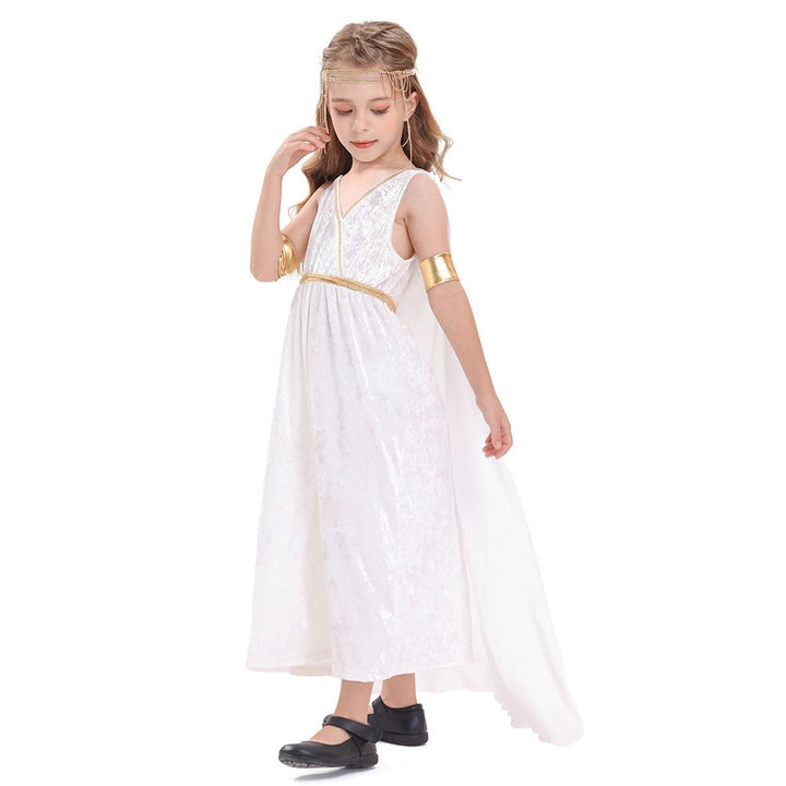 Damen mythologisches Kostümkleid mit fließendem Umhang Drune