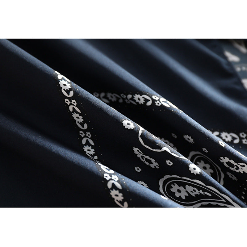 Damen Eleganter langer Rock mit Paisleymuster Drune