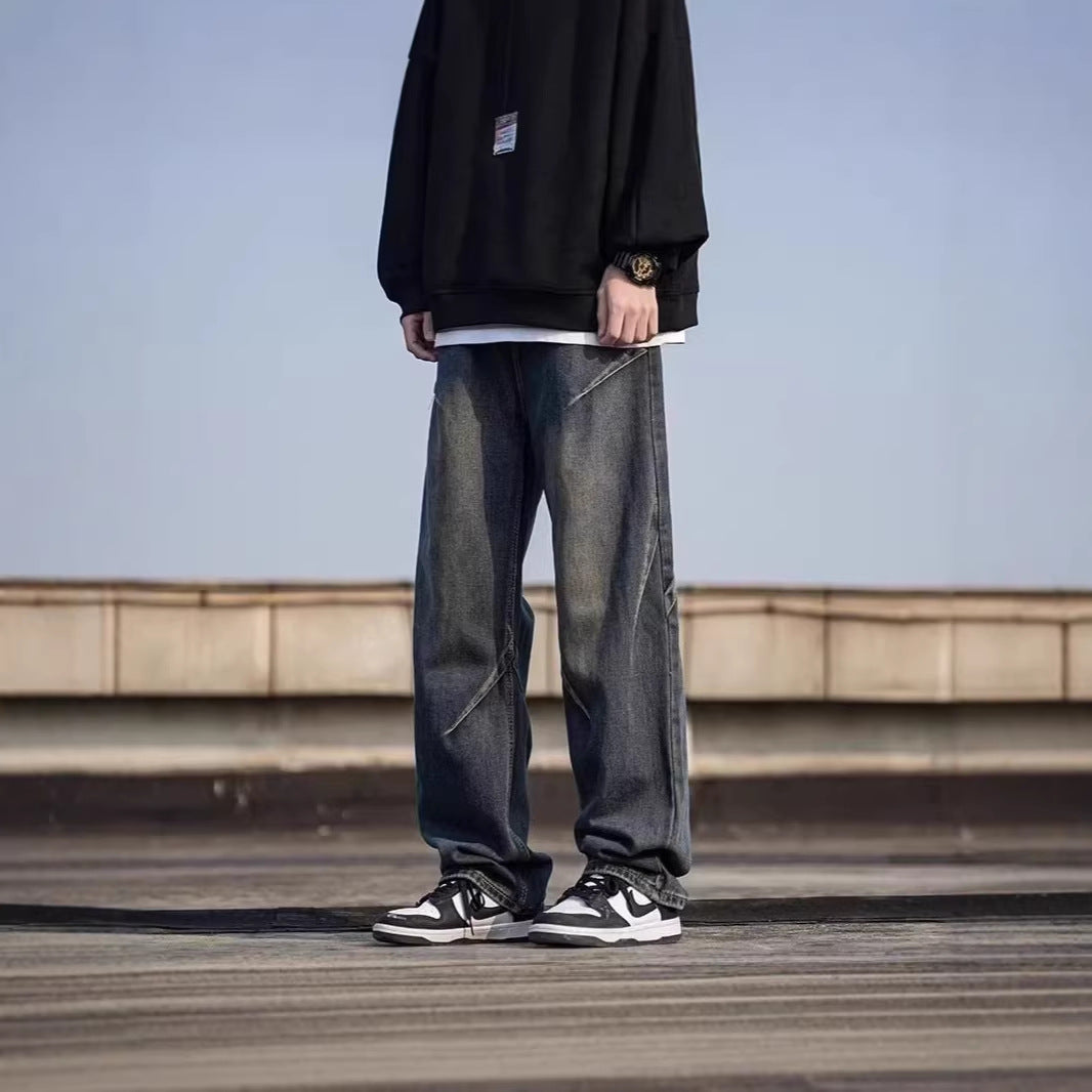 Herren Weitgeschnittene Jeans Drune