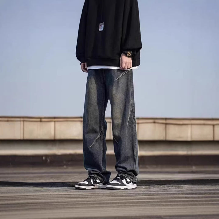 Herren Weitgeschnittene Jeans Drune