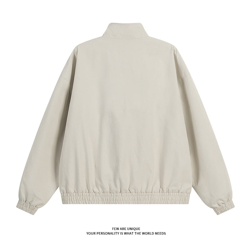 Damen modische Übergangsjacke mit hohem Kragen und praktischen Druckknopfdetails Drune