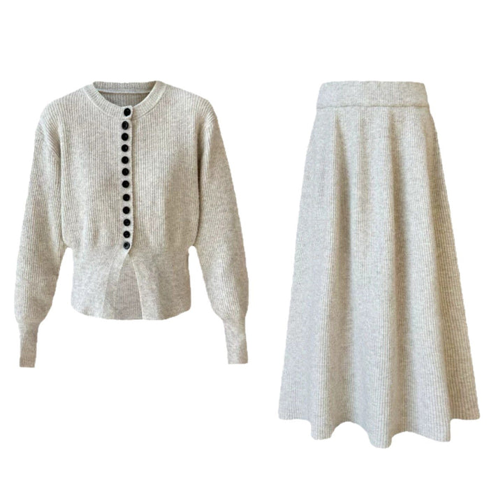 Damen Strickjacke mit Knopfdetails und eleganter Silhouette Drune