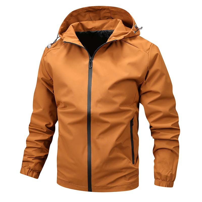 Herren Leichte Softshell‑Kapuzenjacke mit wasserabweisender Membran und versiegelten Reißverschlüssen Drune