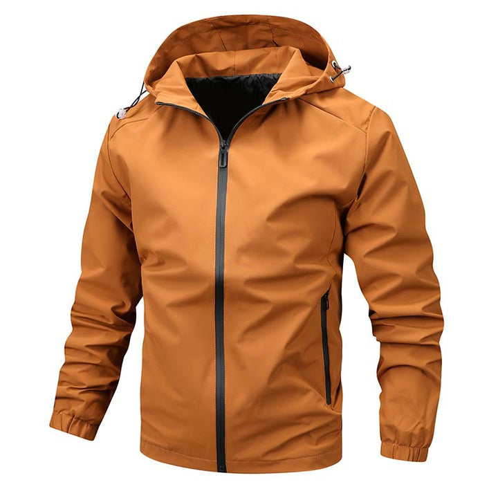 Herren Leichte Softshell‑Kapuzenjacke mit wasserabweisender Membran und versiegelten Reißverschlüssen Drune
