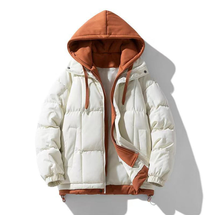 Herren Wattierte Übergangsjacke mit abnehmbarer Kapuze Drune