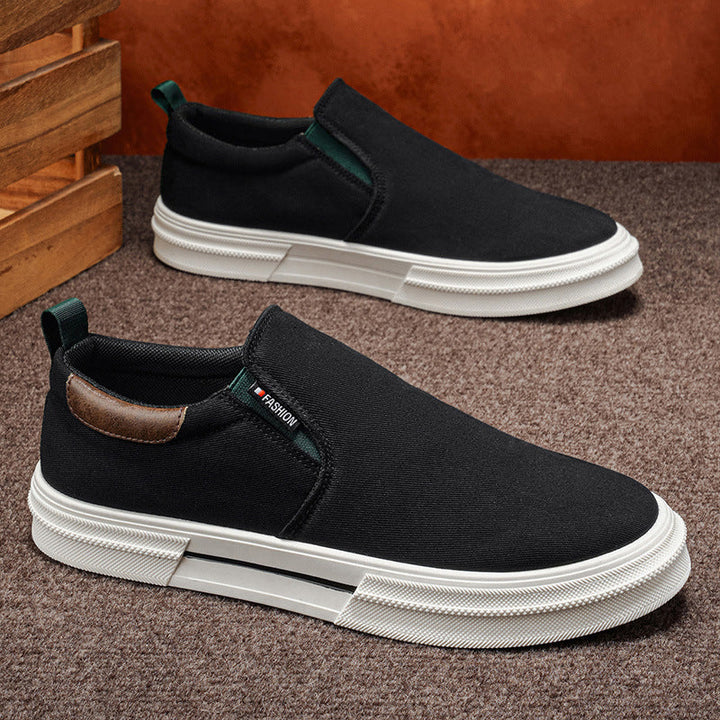 Damen Slip-On Sneakers mit elastischen Einsätzen und rutschfester Gummisohle Drune