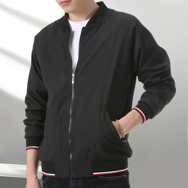Herren leichte Trainingsjacke mit Stehkragen Drune