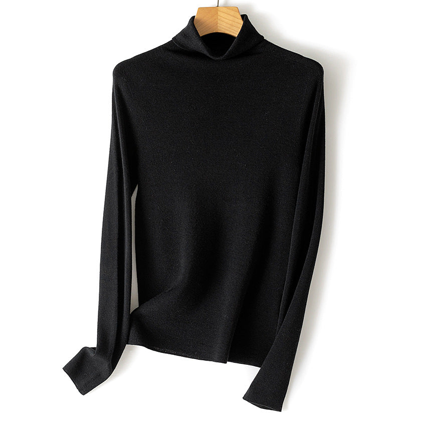 Damen Leichter Feinstrick-Rollkragenpullover mit fließender Passform Drune