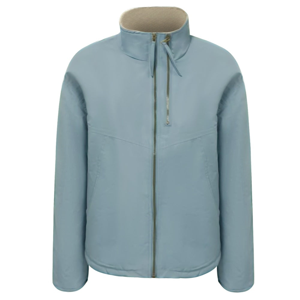 Damen Leichte gefütterte Übergangsjacke mit Stehkragen und Teddyfutter Drune