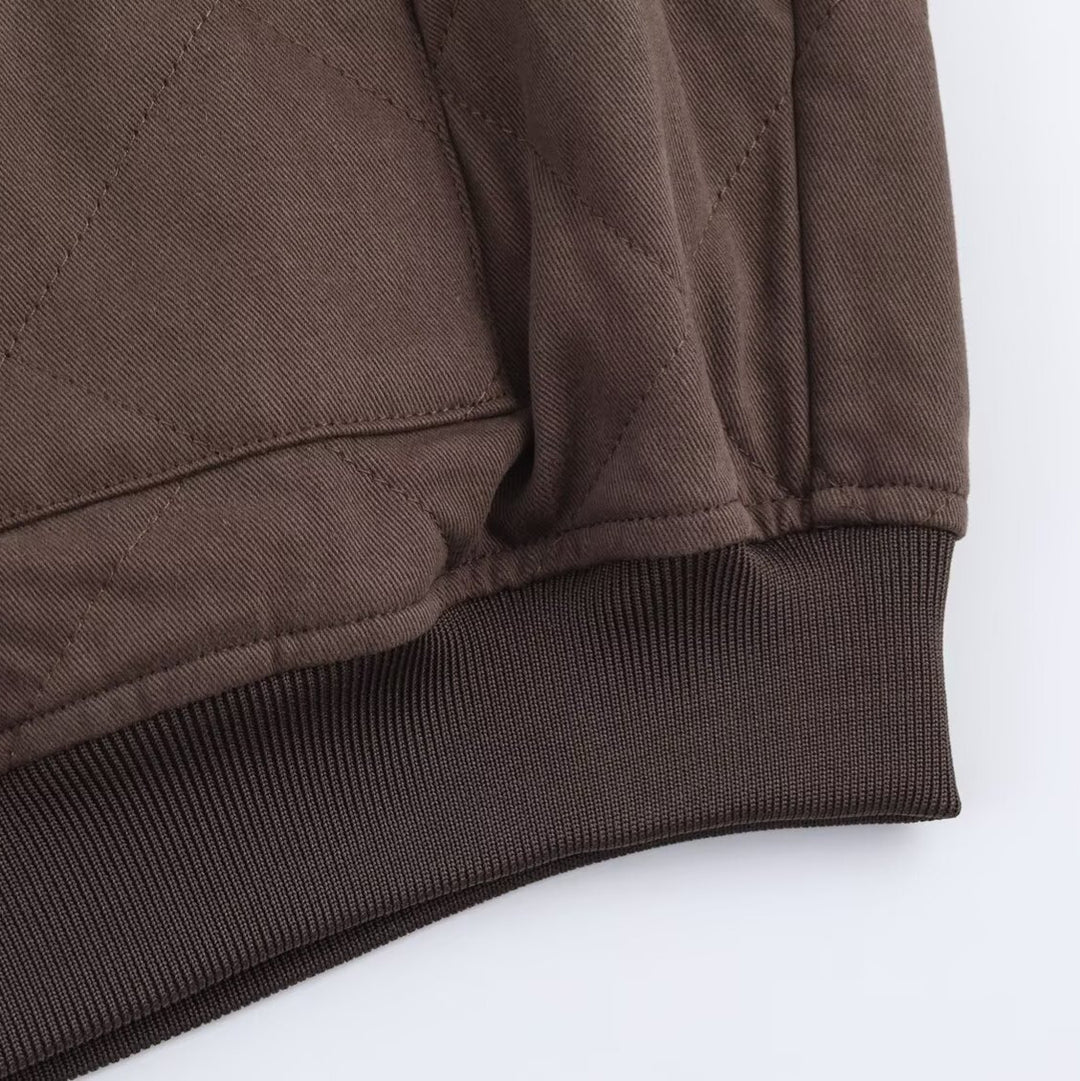 Damen Oversized Steppblouson mit Raglanärmeln und aufgesetzten Taschen Drune
