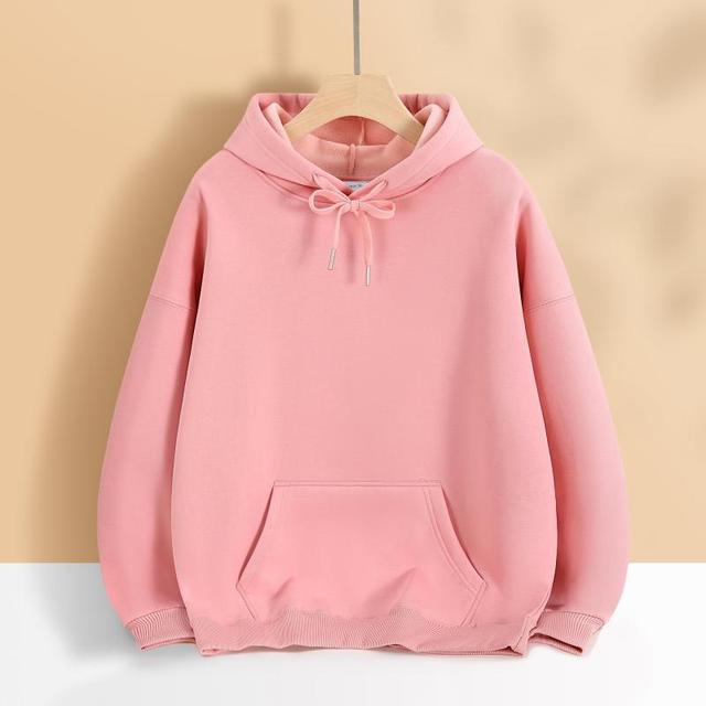 Damen nan oversized Kapuzenpulloverkleid mit Kängurutasche, verlängerter Silhouette und weichem French-Terry Drune