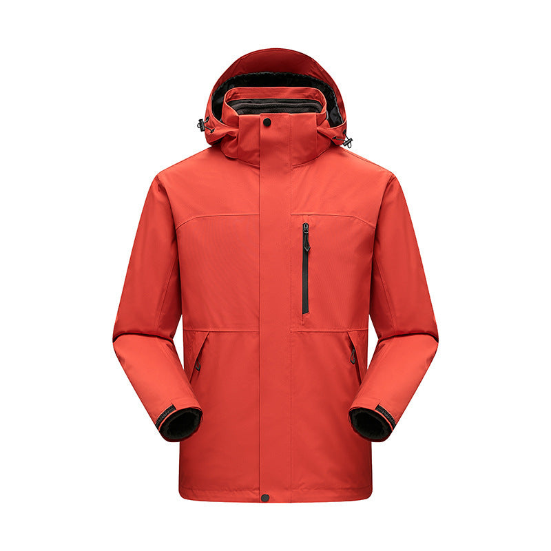 Herren Wasserabweisender Winterparka mit abnehmbarer Kapuze und getapten Nähten Drune