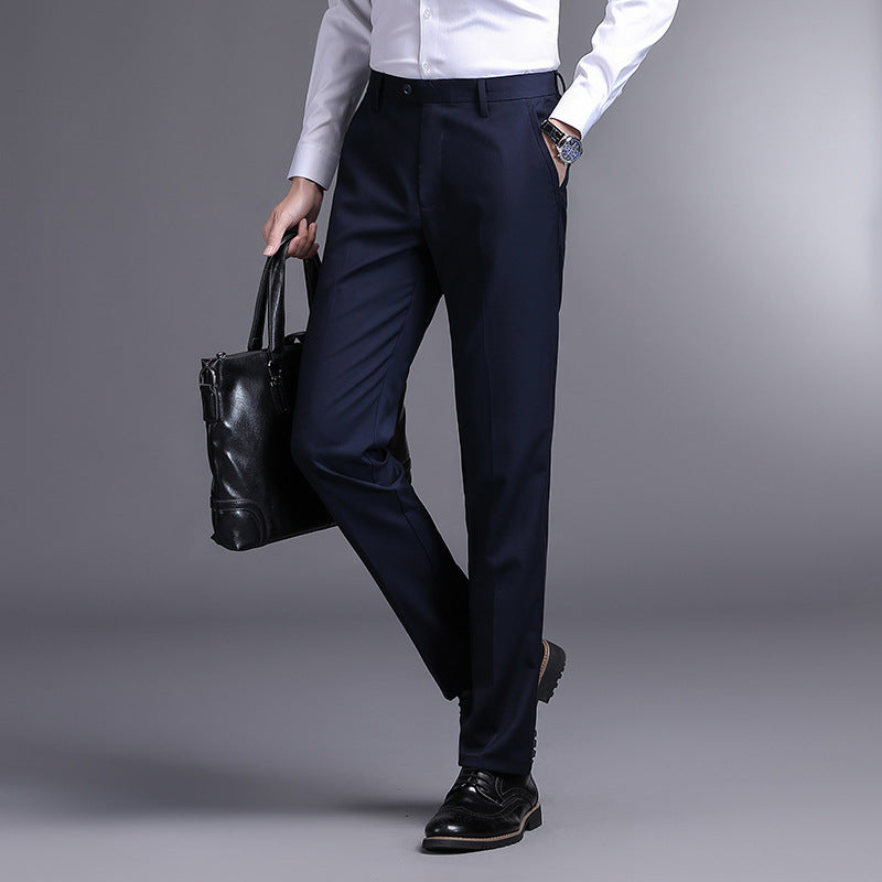 Herren elegante Anzughose mit schmaler Passform und hoher Bequemlichkeit Drune