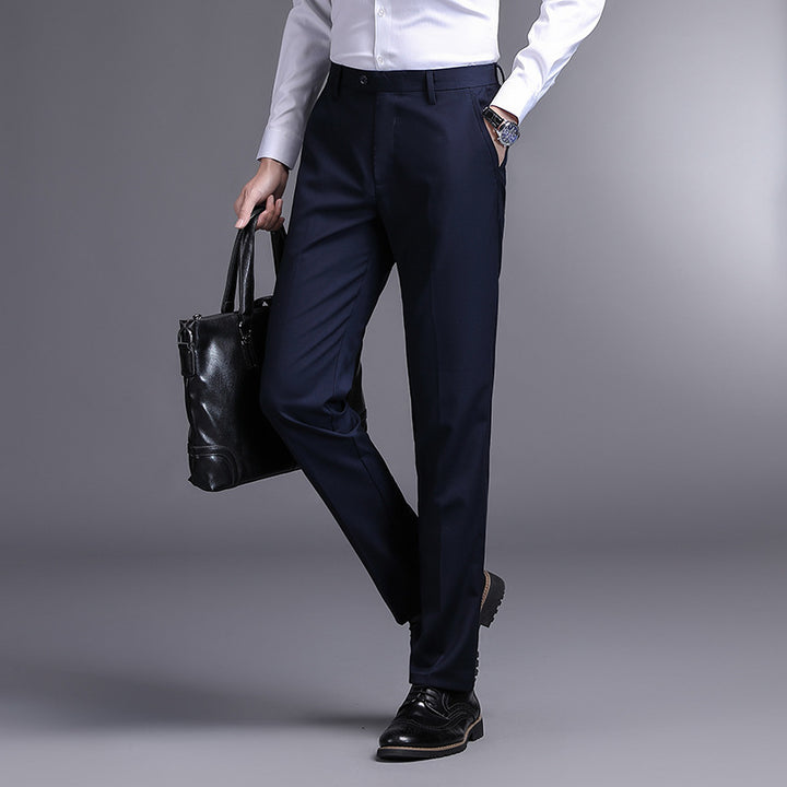 Herren elegante Anzughose mit schmaler Passform und hoher Bequemlichkeit Drune