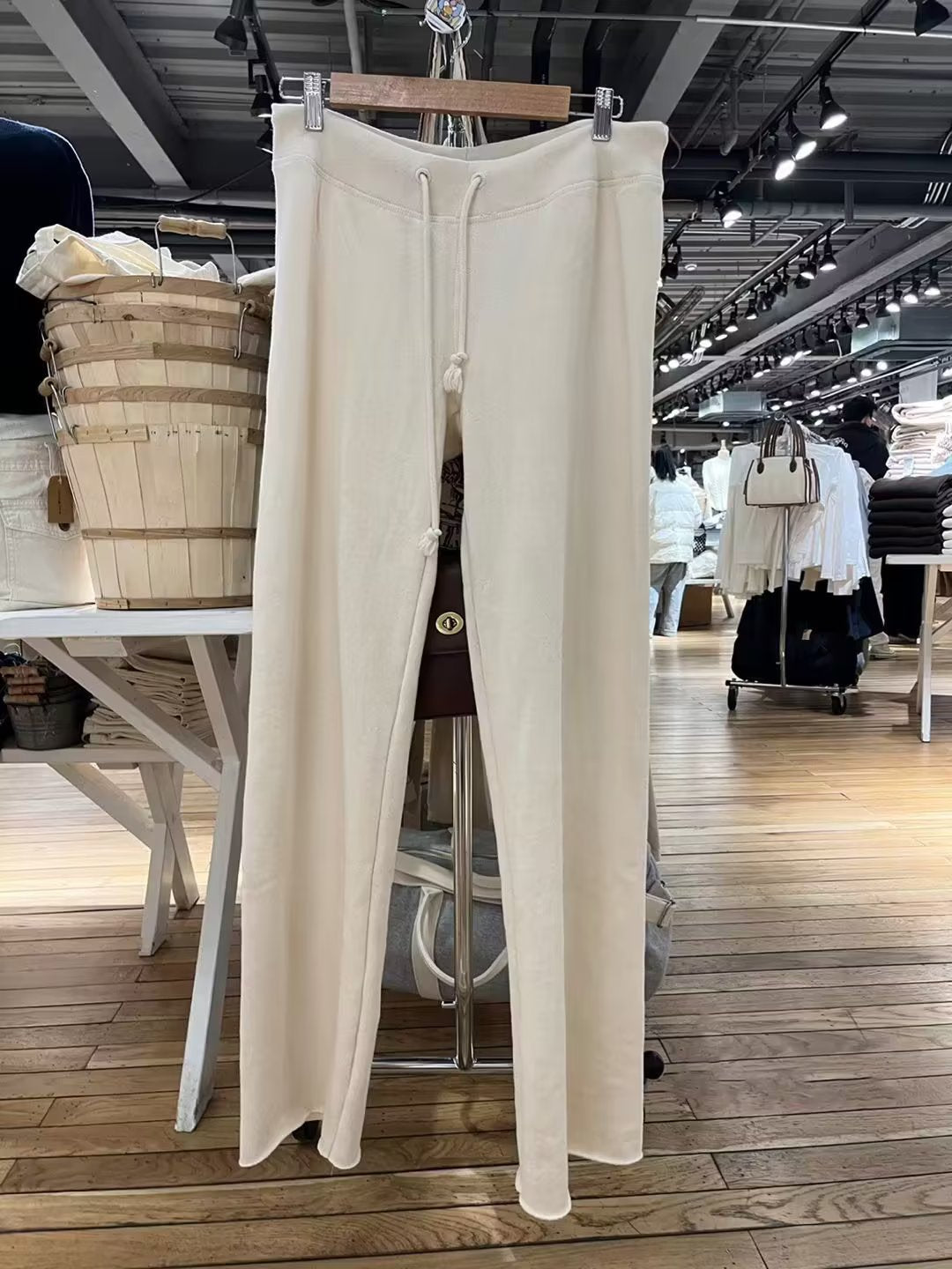 Damen bequeme Lounge-Hose mit verstellbarem Bund Drune