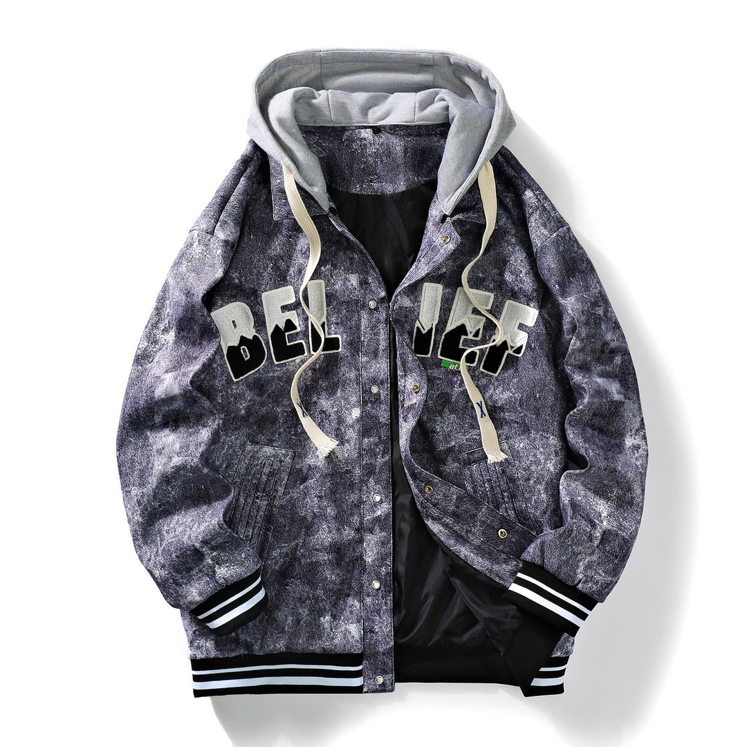 Herren Urbane Freizeitjacke mit Kapuze Drune