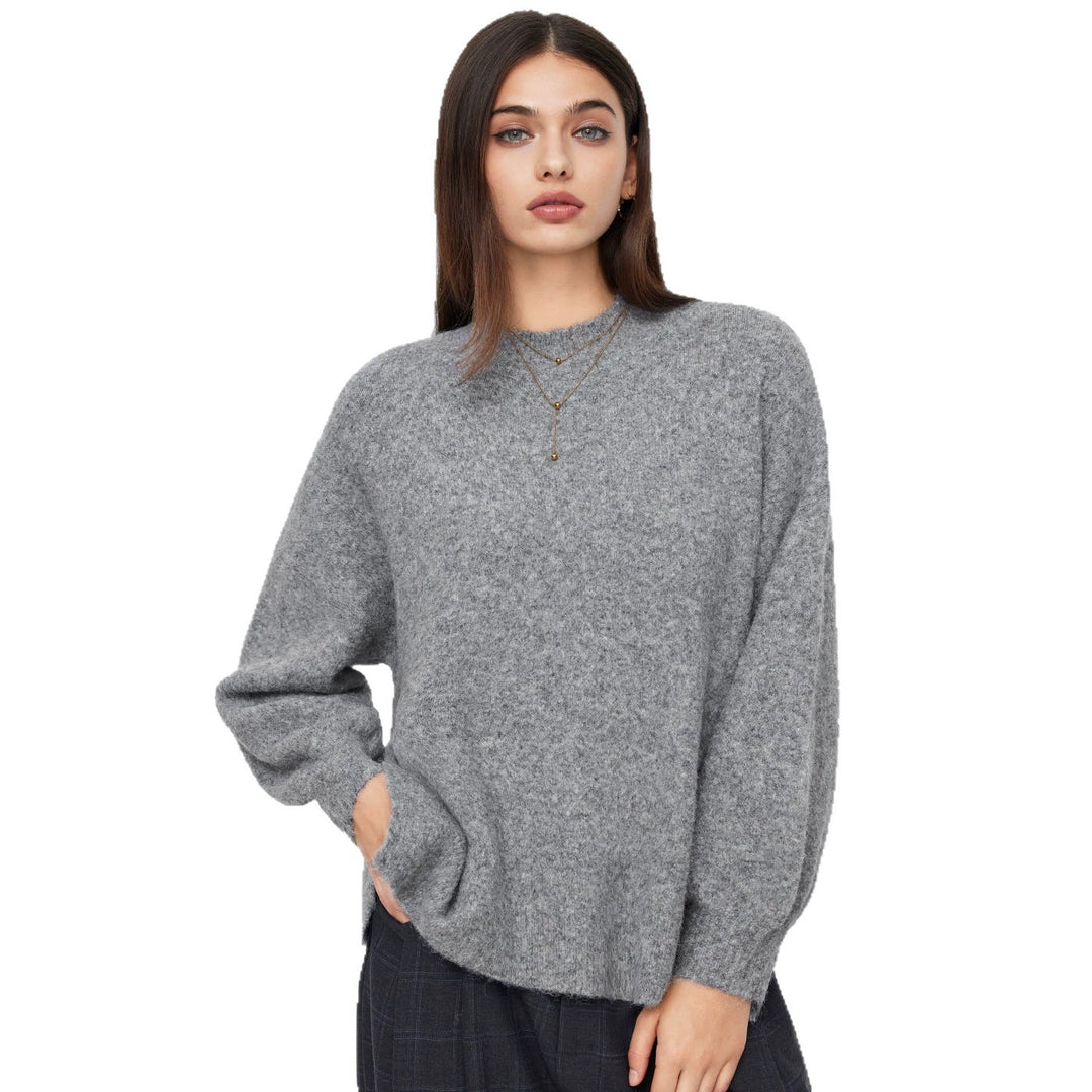 Damen Bequemer Oversized Pullover Drune