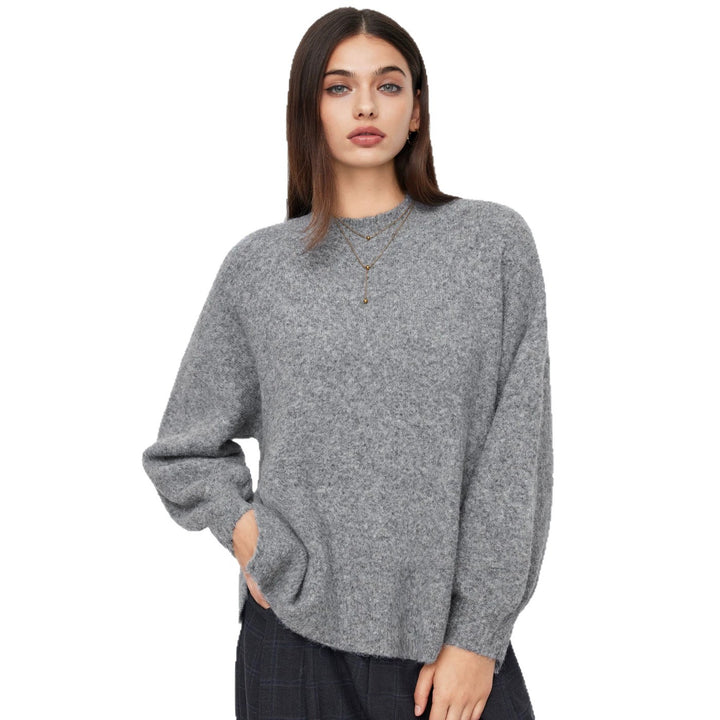 Damen Bequemer Oversized Pullover Drune