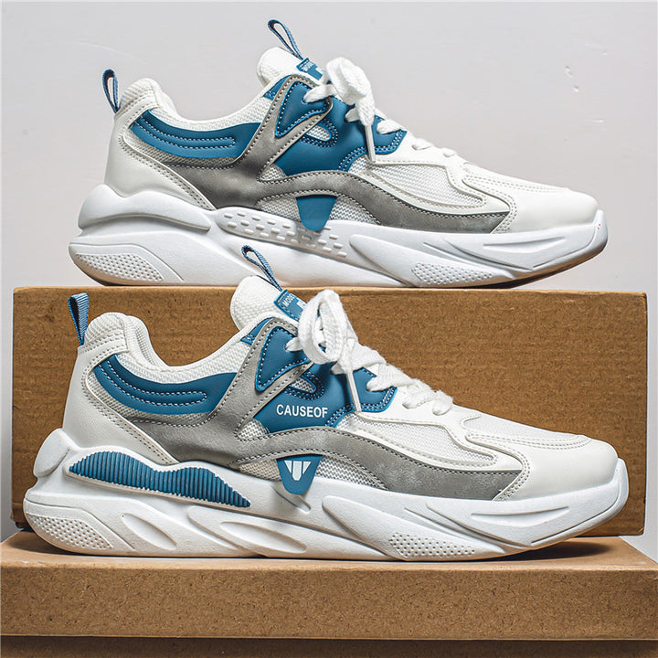 Herren Retro-Performance Street‑Sneaker mit mehrschichtiger Sohlentechnik und atmungsaktivem Mesh Drune