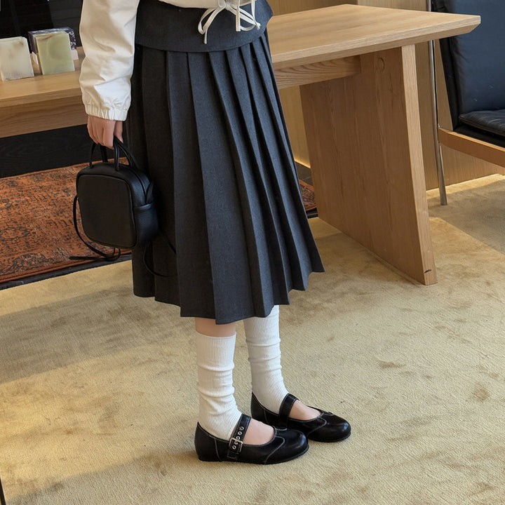 Damen Elegant verspielt Mary Jane Ballerinas mit dekorativem Riemen Drune