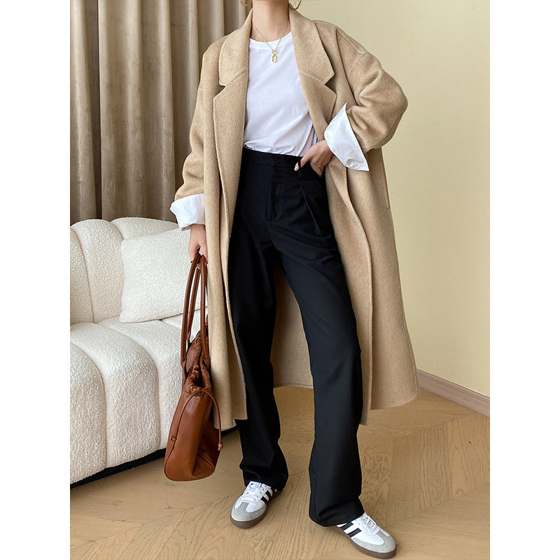 Damen Elegantes Langarmshirt mit weiten Manschetten Drune