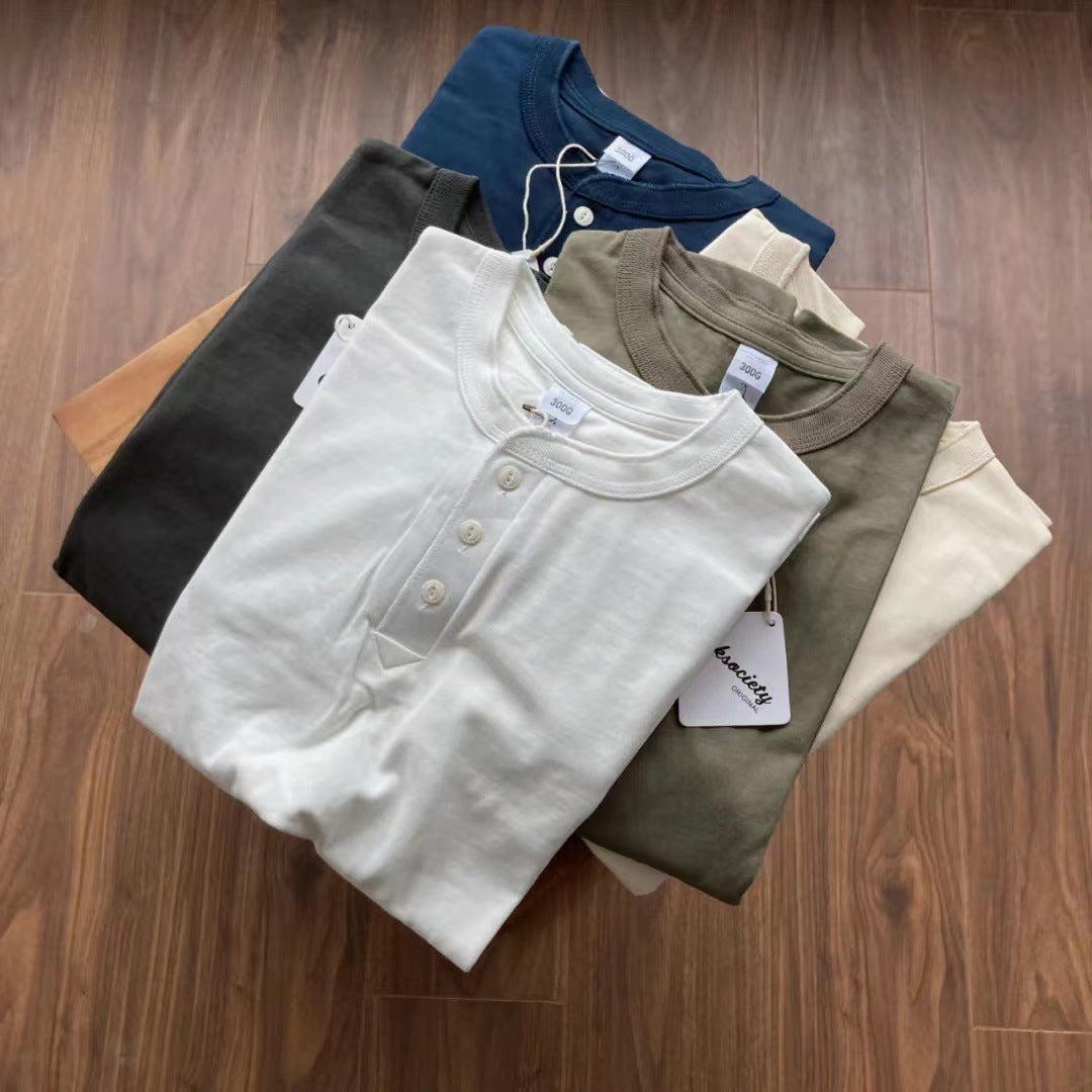 Damen Langarm-Henley-Shirt aus atmungsaktiver Baumwolle Drune