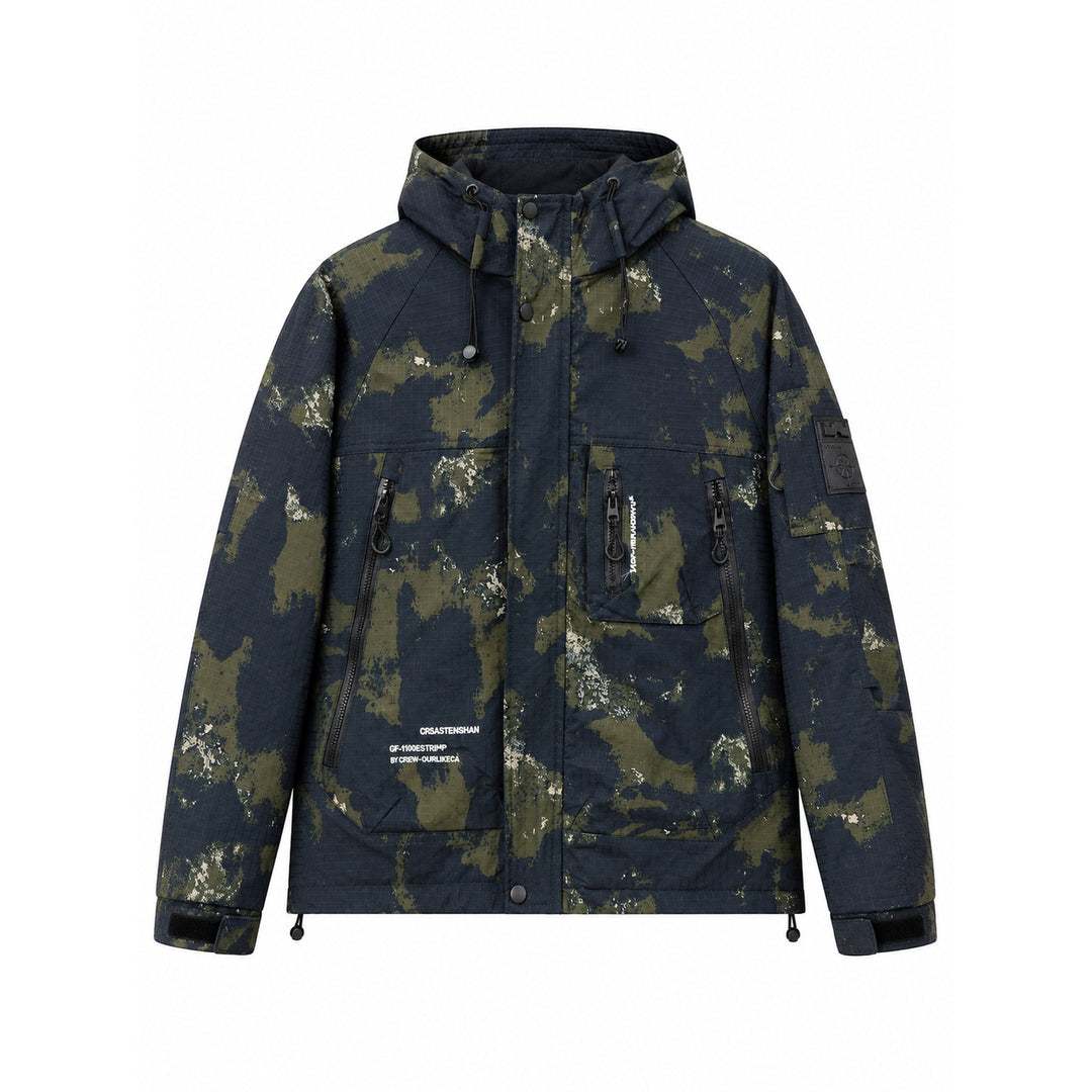 Herren Multifunktionale Outdoorjacke mit Kapuze Drune