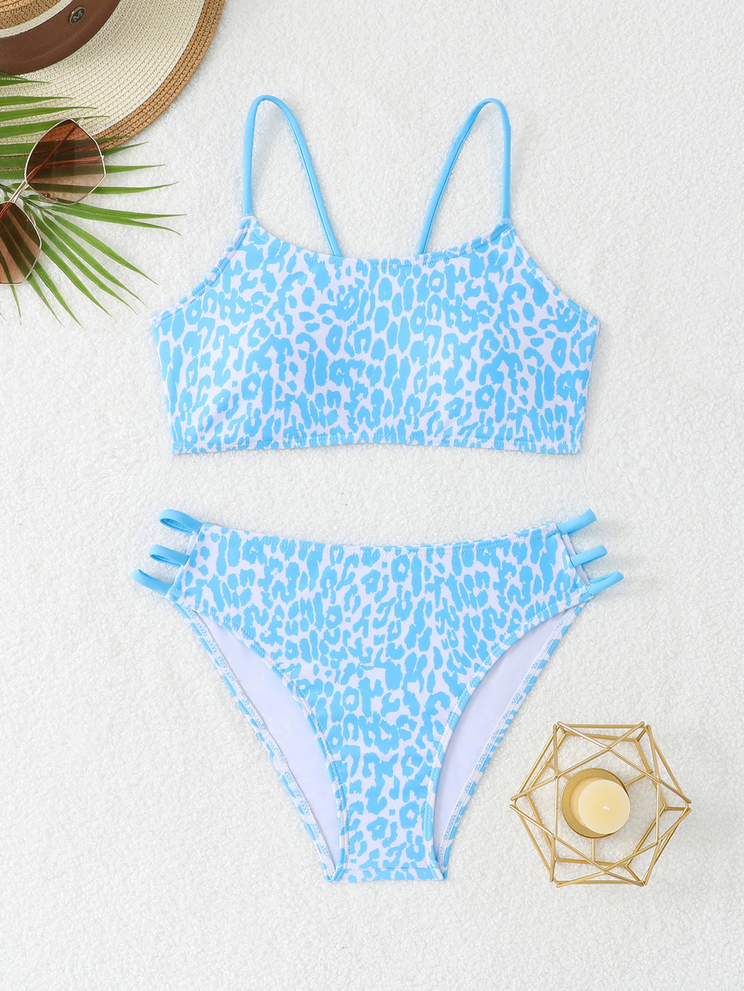 Damen Triangel-Bikini-Set mit modischen Akzenten Drune