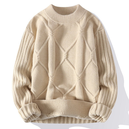 Damen eleganter Strickpullover mit hochwertigem Zopfmuster und modischem Schnitt Drune