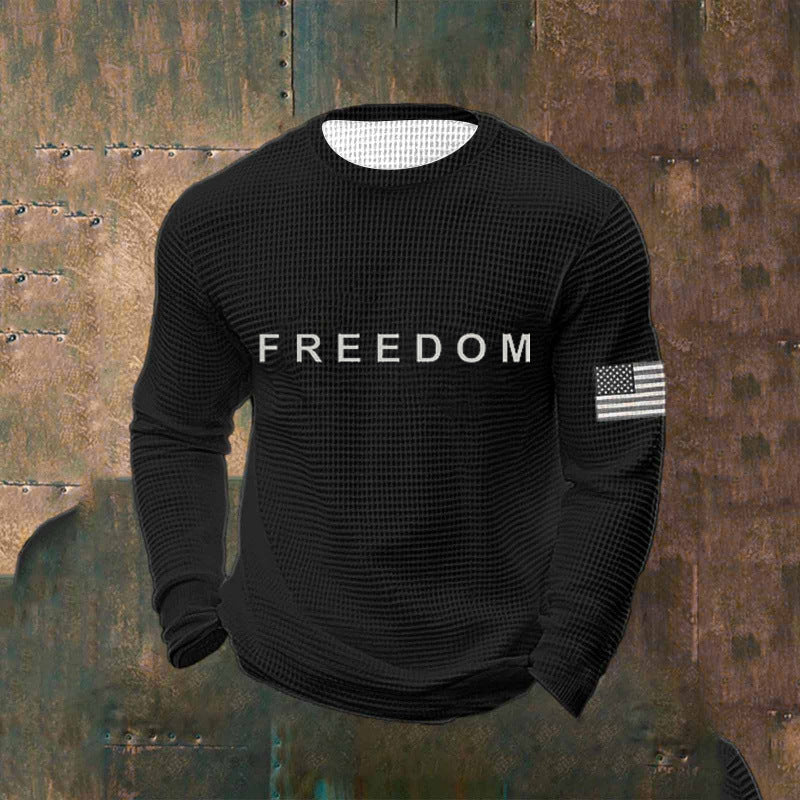 Herren Lässiger Sweatshirt mit Statement Print Drune