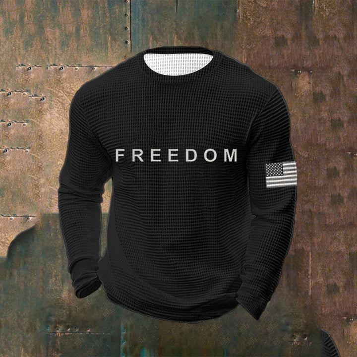 Herren Lässiger Sweatshirt mit Statement Print Drune
