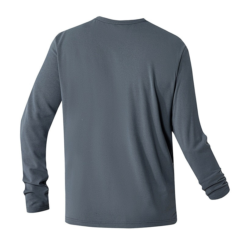 Unisex Oversize Langarm‑Sweatshirt mit Brustreißverschlusstasche und Rundhalsausschnitt Drune