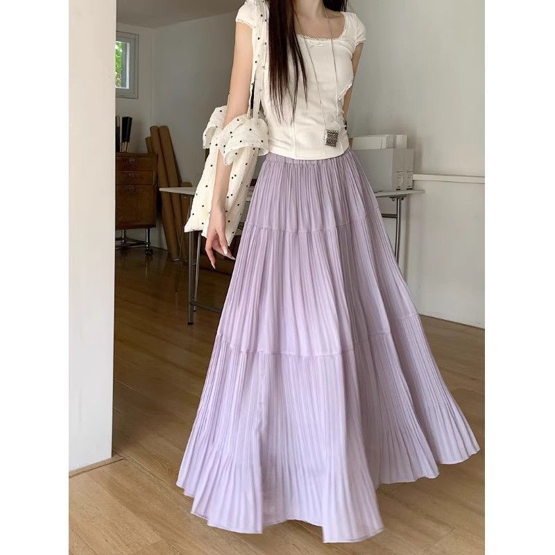 Damen Maxirock mit elegantem Faltenwurf Drune