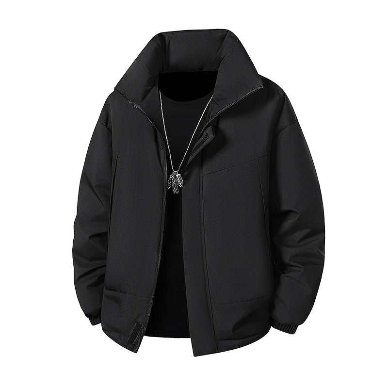 Herren Modische Übergangsjacke mit hohen Kragen Drune