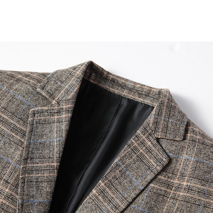 Herren Modernes Karomuster-Sakko im Heritage-Look mit fallendem Revers Drune