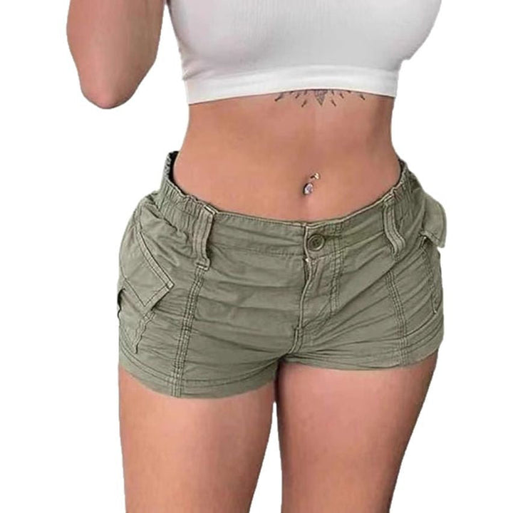 Damen Cargo-Shorts mit praktischen Taschen und elastischem Bund Drune